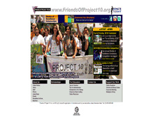 Tablet Screenshot of friendsofproject10.org